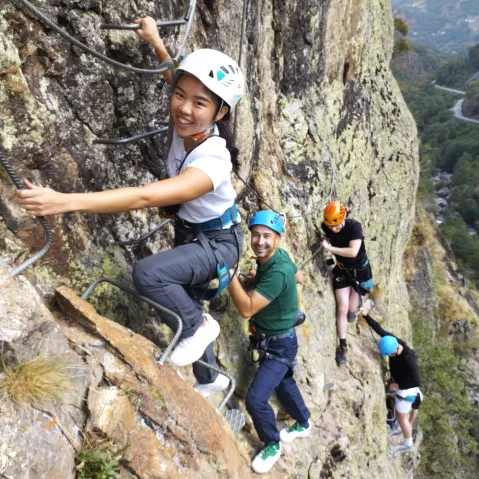 Via ferrata autour de Gavrnie dans les Pyr&eacute;n&eacute;es