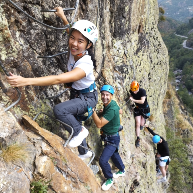 Via ferrata autour de Gavrnie dans les Pyrénées